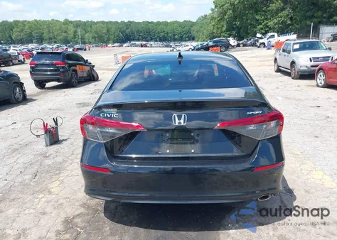 2022 Honda Civic Sport из США, поврежденный, VIN 2HGFE2F57NH527371